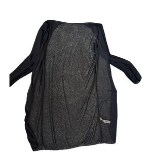Black Sheer open front swim cover up